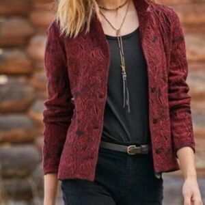 Peruvian Connection Rich Red Blazer
